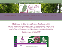Tablet Screenshot of oakwebdesign.com.au